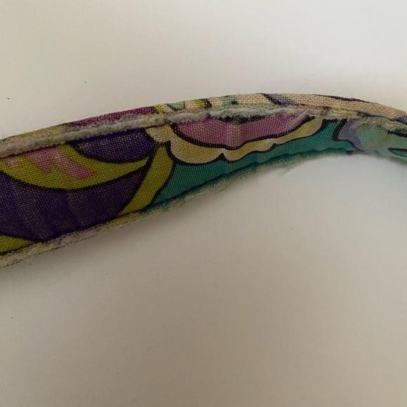 Vera Bradley Paisley Print Purse Zippered Closure Purple and Teal - Picture 15 of 16